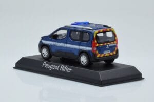 Peugeot Rifter Gendarmerie Otremer Blu Norev 1:43 479064 Pressofusione — immagine 3 di 4