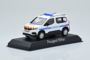 Peugeot Rifter Police Municipale Bianco Norev 1:43 479067 Pressofusione — immagine 2 di 4
