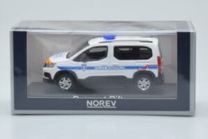 Peugeot Rifter Police Municipale Bianco Norev 1:43 479067 Pressofusione — immagine 4 di 4