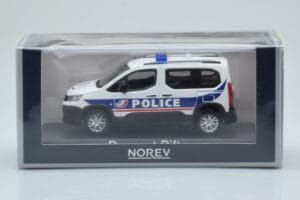 Peugeot Rifter Police Nationale Bianco Norev 1:43 479065 Pressofusione — immagine 4 di 4