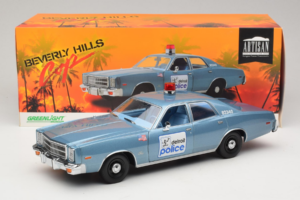 Plymouth Fury Beverly Hills PD Blu GreenLight 1:18 19069 Pressofusione — immagine 8 di 8