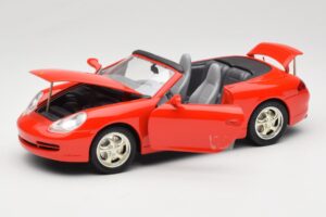 Porsche 911 996 Cabriolet Rosso Mira 1:18 6930 Pressofusione — immagine 2 di 8