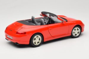Porsche 911 996 Cabriolet Rosso Mira 1:18 6930 Pressofusione — immagine 3 di 8