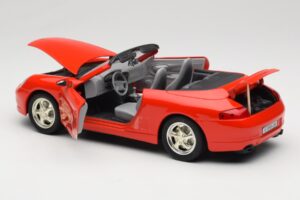 Porsche 911 996 Cabriolet Rosso Mira 1:18 6930 Pressofusione — immagine 5 di 8