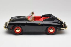 Porsche 356B Cabriolet Nero Bburago 1:18 3031D Pressofusione — immagine 4 di 8
