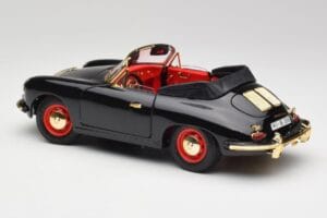 Porsche 356B Cabriolet Nero Bburago 1:18 3031D Pressofusione — immagine 7 di 8