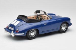 Porsche 356B Cabriolet Blu Bburago 1:18 3051 Pressofusione — immagine 3 di 8