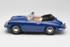 Porsche 356B Cabriolet Blu Bburago 1:18 3051 Pressofusione — immagine 4 di 8