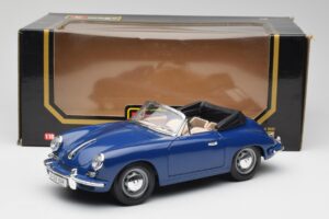 Porsche 356B Cabriolet Blu Bburago 1:18 3051 Pressofusione — immagine 8 di 8