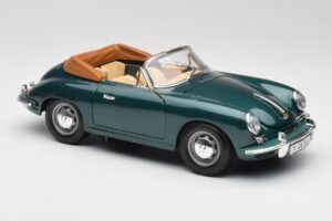 Porsche 356B Cabriolet Verde Bburago 1:18 3051-M1 Pressofusione — immagine 6 di 8