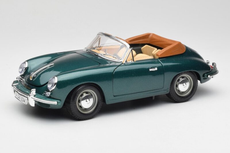 Porsche 356B Cabriolet Verde Bburago 1:18 3051-M1 Pressofusione