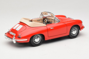 Porsche 356B Cabriolet Rosso Tchibo 1:18 45703 Pressofusione — immagine 3 di 8
