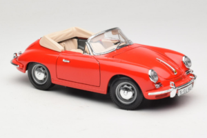 Porsche 356B Cabriolet Rosso Tchibo 1:18 45703 Pressofusione — immagine 6 di 8