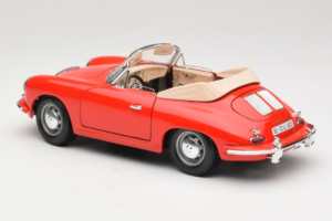 Porsche 356B Cabriolet Rosso Tchibo 1:18 45703 Pressofusione — immagine 7 di 8