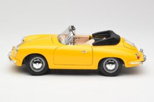 Porsche 356B Cabriolet Giallo Bburago 1:18 3031 Pressofusione — immagine 4 di 8
