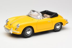Porsche 356B Cabriolet Giallo Bburago 1:18 3031 Pressofusione