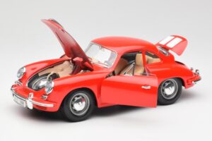 Porsche 356B Rosso Bburago 1:18 3021 Pressofusione — immagine 2 di 8