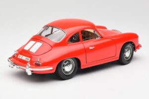 Porsche 356B Rosso Bburago 1:18 3021 Pressofusione — immagine 3 di 8