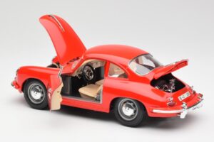 Porsche 356B Rosso Bburago 1:18 3021 Pressofusione — immagine 5 di 8