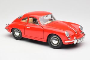 Porsche 356B Rosso Bburago 1:18 3021 Pressofusione — immagine 6 di 8