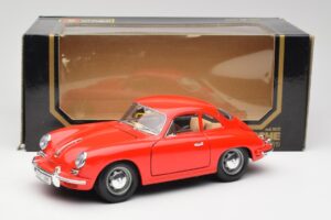 Porsche 356B Rosso Bburago 1:18 3021 Pressofusione — immagine 8 di 8