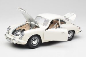 Porsche 356B Bianco Bburago 1:18 3021-M3 Pressofusione — immagine 2 di 8