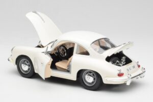 Porsche 356B Bianco Bburago 1:18 3021-M3 Pressofusione — immagine 5 di 8