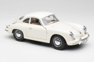 Porsche 356B Bianco Bburago 1:18 3021-M3 Pressofusione — immagine 6 di 8
