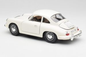 Porsche 356B Bianco Bburago 1:18 3021-M3 Pressofusione — immagine 7 di 8
