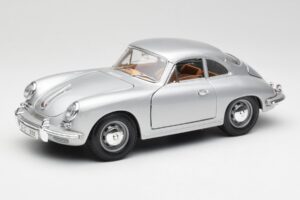Porsche 356B Argento & Interni Marrone Bburago 1:18 3021-M2 Pressofusione