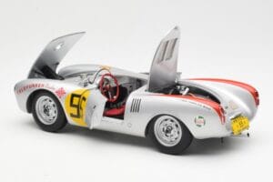Porsche 550-1500 RS Spyder #55 H. Herrmann Carrera Panamericana 1954 AUTOart 1:18 85470 Pressofusione — immagine 5 di 8