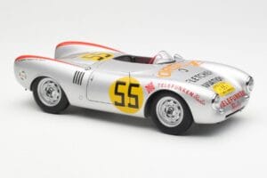Porsche 550-1500 RS Spyder #55 H. Herrmann Carrera Panamericana 1954 AUTOart 1:18 85470 Pressofusione — immagine 6 di 8