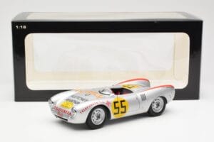 Porsche 550-1500 RS Spyder #55 H. Herrmann Carrera Panamericana 1954 AUTOart 1:18 85470 Pressofusione — immagine 8 di 8