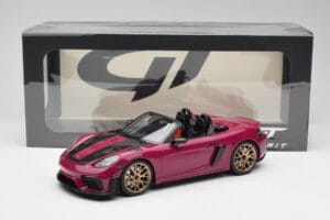 Porsche 718 982 Spyder RS Weissach Package Ruby Star Neo GT Spirit 1:18 GT486 Resina — immagine 6 di 6