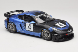 Porsche 718 Cayman GT4 RS Clubsport Nero Blu Otto 1:18 OT469 Resina — immagine 4 di 6