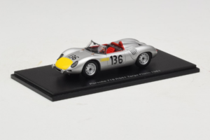 Porsche 718 RS 61 #136 S. Moss / G. Hill Porsche KG Targa Florio 1961 Spark 1:43 S4149 Resina — immagine 2 di 4