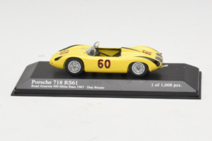 Porsche 718 RS61 #60 D. Wester Road America 500 Miles 1963 Minichamps 1:43 430636560 Pressofusione