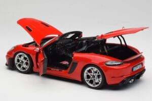 Porsche 718 Spyder RS Guards Red Norev 1:18 187271 Pressofusione — immagine 5 di 8