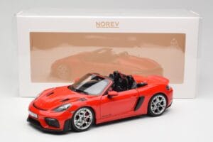 Porsche 718 Spyder RS Guards Red Norev 1:18 187271 Pressofusione — immagine 8 di 8