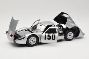 Porsche 904 GTS #150 E. Bohringer Rally Monte Carlo 1965 Class Winner Minichamps 1:18 180656750 Pressofusione — immagine 2 di 8