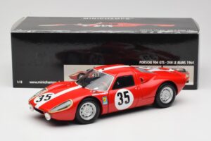 Porsche 904 GTS #35 H. Muller 24 Hours of Le Mans 1964 Minichamps 1:18 180646735 Pressofusione — immagine 8 di 8