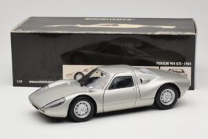 Porsche 904 GTS Argento Minichamps 1:18 180067722 Pressofusione — immagine 8 di 8