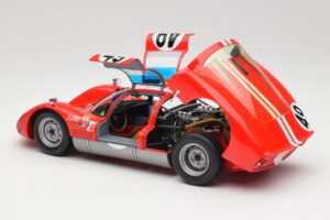 Porsche 906K #49 R. Vogele / J. Siffert 12 Hours of Sebring 1966 Minichamps 1:18 100666149 Pressofusione — immagine 5 di 8
