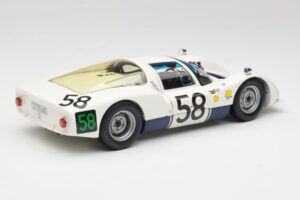 Porsche 906K #58 G. Klass / R. Stommelen 24 Hours of Le Mans 1966 Minichamps 1:18 100666158 Pressofusione — immagine 3 di 8