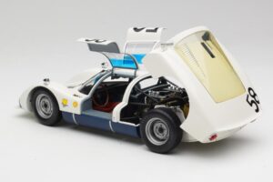 Porsche 906K #58 G. Klass / R. Stommelen 24 Hours of Le Mans 1966 Minichamps 1:18 100666158 Pressofusione — immagine 5 di 8