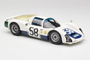 Porsche 906K #58 G. Klass / R. Stommelen 24 Hours of Le Mans 1966 Minichamps 1:18 100666158 Pressofusione — immagine 6 di 8