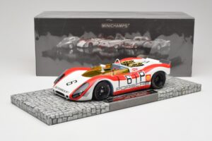 Porsche 908/02 Spyder #6 K. Lins / R. Attwood Nürburgring 1000km 1969 Minichamps 1:18 107692006 Pressofusione — immagine 6 di 6