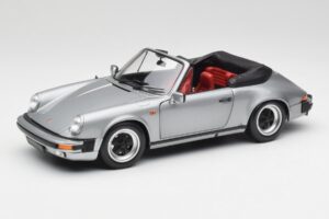Porsche 911 930 Carrera 3.2 Cabriolet Grigio Metallizzato Minichamps 1:18 100063034 Pressofusione