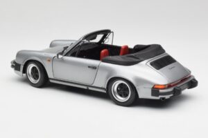 Porsche 911 930 Carrera 3.2 Cabriolet Grigio Metallizzato Minichamps 1:18 100063034 Pressofusione — immagine 7 di 8