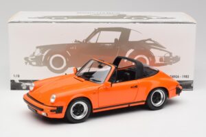Porsche 911 930 Carrera 3.2 Targa Arancione Minichamps 1:18 100063064 Pressofusione — immagine 8 di 8
